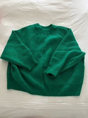 New Kohl’s Sonoma green chunky sweater